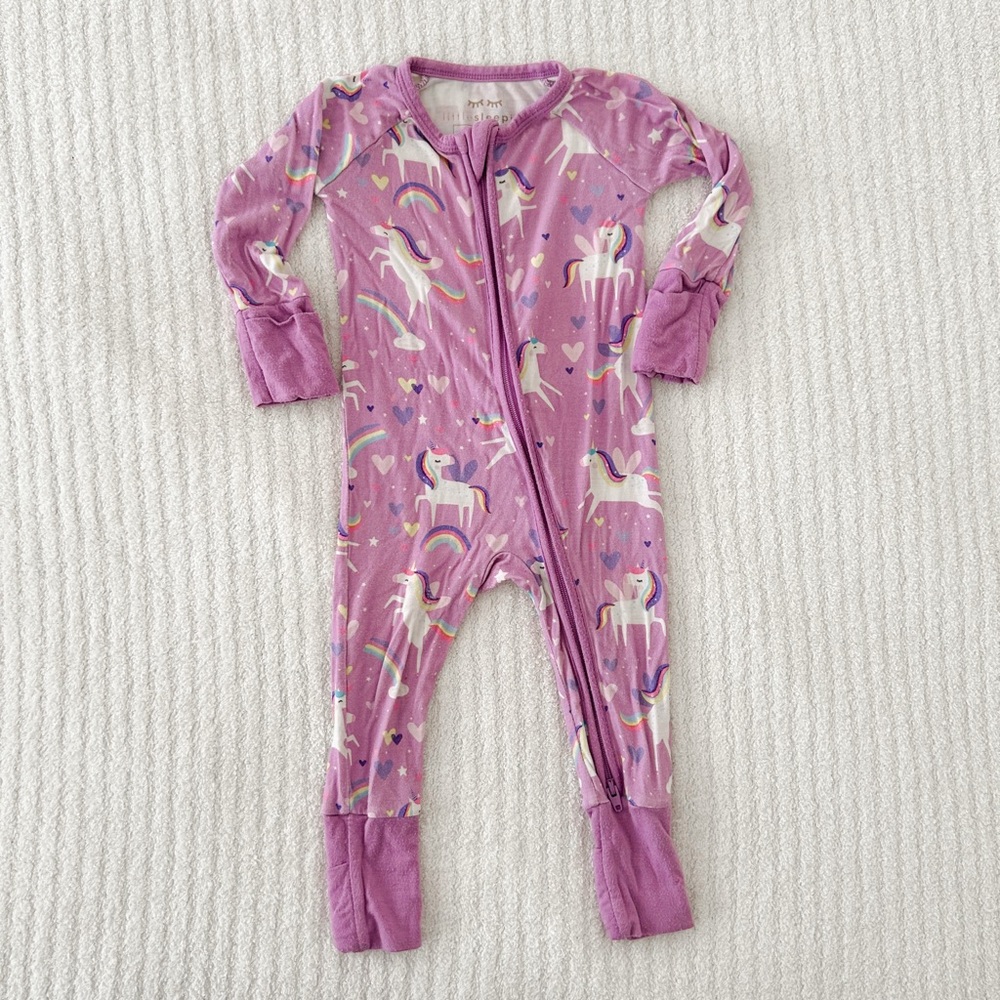 Little Sleepies Unicorn Zippy in 0-3 month